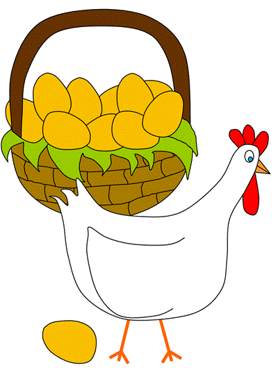 printable poster of the hen and golden eggs
