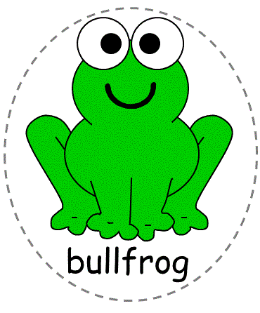 bullfrog felt board character