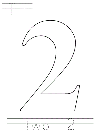 Learn to Print coloring page - two