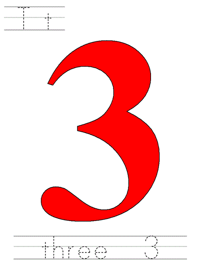 Printable poster - three