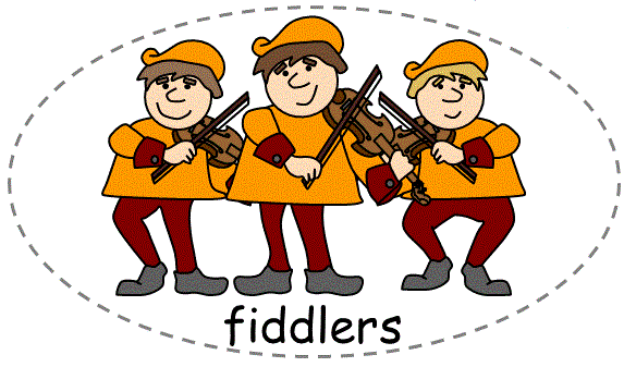 old king cole felt board character of fiddlers