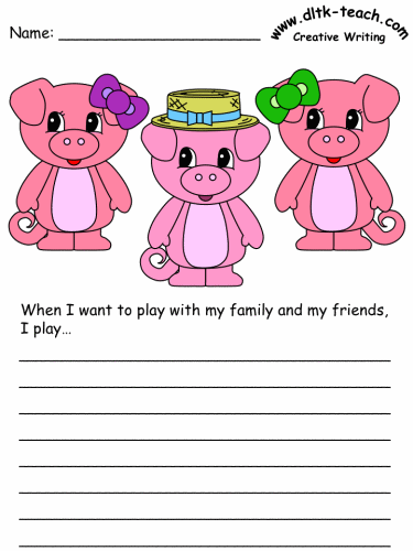 Three Little Pigs Word Prompts