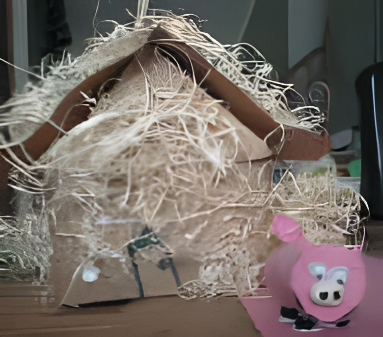 Three Little PIg Craft: Straw House