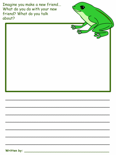 Princess and the Frog Draw and Write Worksheet