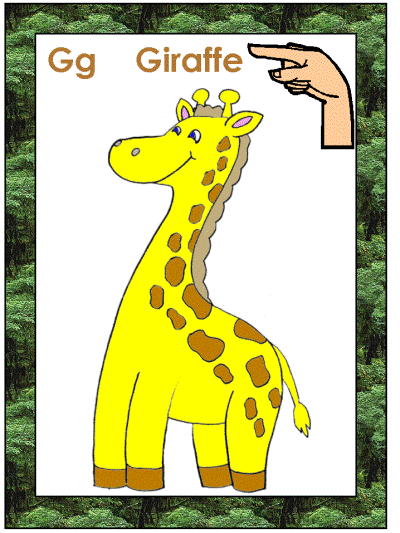 letter g american sign language alphabet coloring page