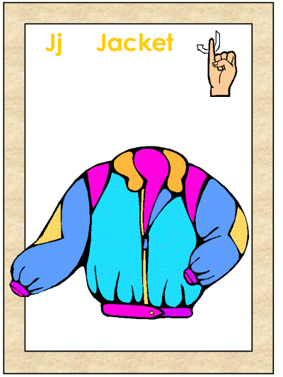 letter j american sign language alphabet coloring pages