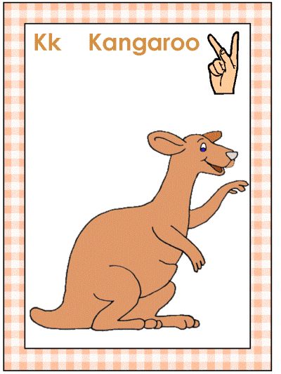 letter k american sign language alphabet coloring pages