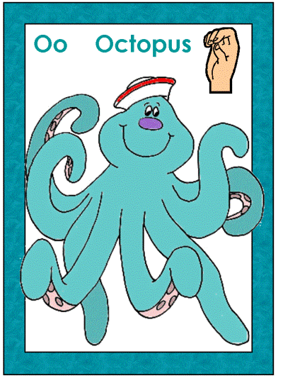 letter o american sign language alphabet coloring page