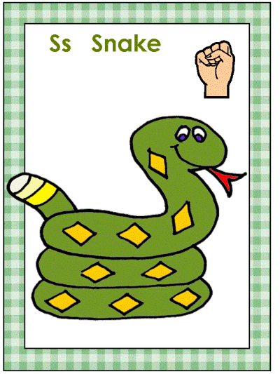 letter s american sign language alphabet coloring page