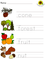 picture clue tracer worksheets