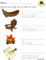 picture clue tracer worksheets