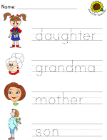 picture clue tracer worksheets