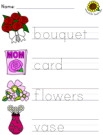 picture clue tracer worksheets
