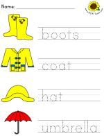 picture clue tracer worksheets