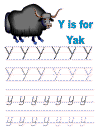 learn to print worksheet