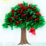 tissue paper version summer tree