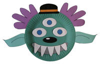 alien paper plate craft