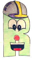 Letter R paper craft