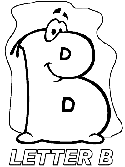 letter b alphabet coloring pages