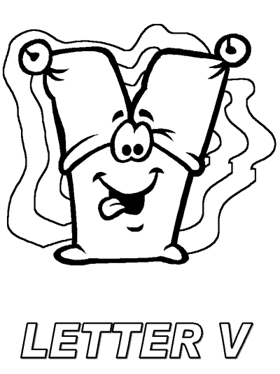 letter v alphabet coloring pages