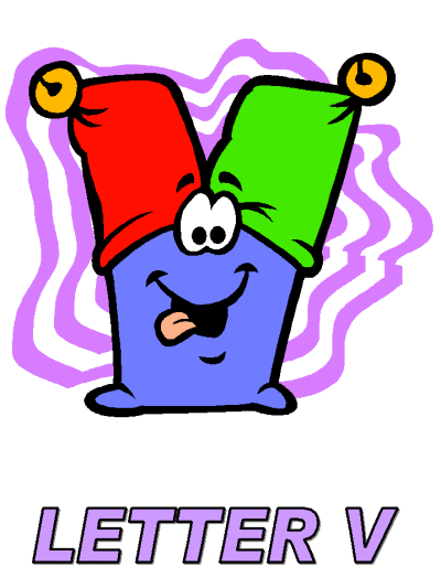 letter v alphabet poster
