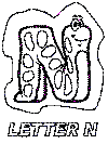 Letter N Coloring Pages