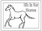 Letter H Coloring Pages