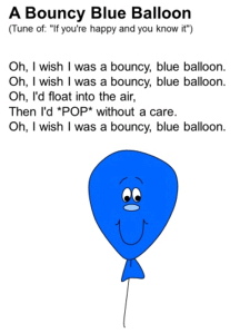 A Bouncy Blue Balloon