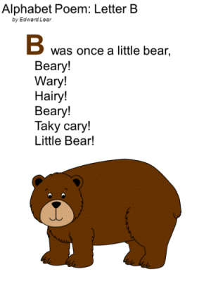 Edward Lear Alphabet Poem Letter B