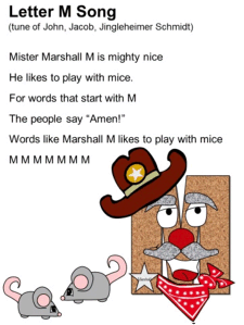 Letter M Song Letter M Song