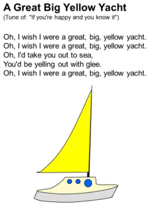 A Yellow Yacht