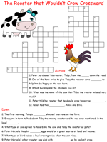 Artie Knapp story of The Rooster that Wouldn't Crow Crossword Puzzles