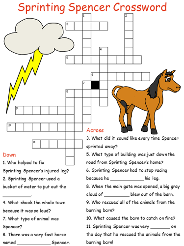 Sprinting Spencer Still Wants to Run Crossword Puzzle