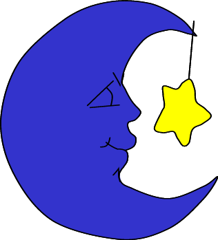 moon and star