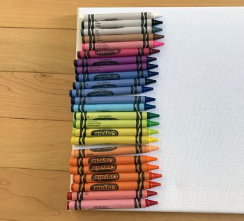 line up the crayons