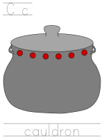 Printable print practice worksheet - Cc cauldron