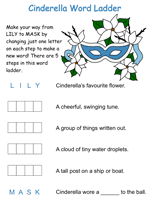 Cinderella word ladder puzzle
