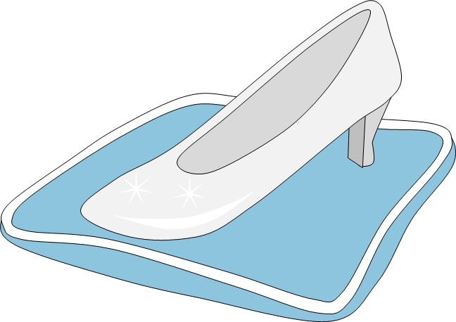 Cinderella story - glass slipper
