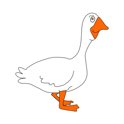Goosie-Brucie the goose