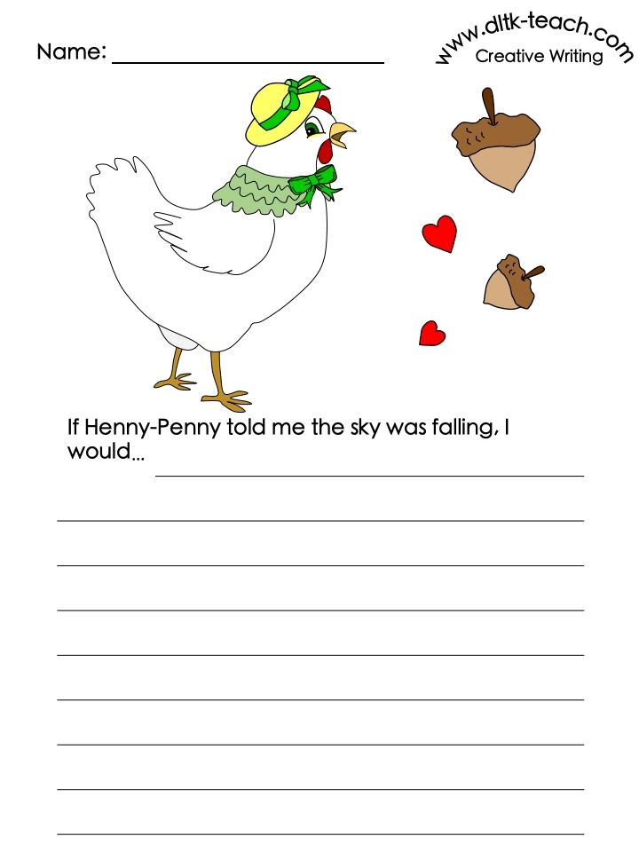 Chicken Little Writing Prompt Activities