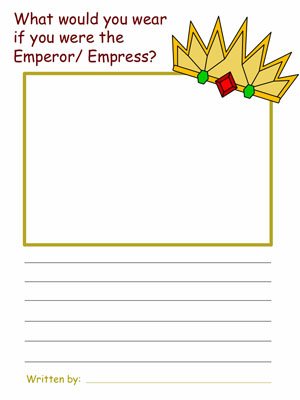 The Emperor's New Clothes Draw and Write Worksheets