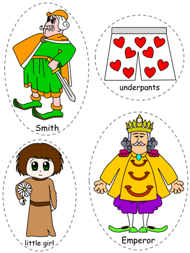 Emperor's New Clothes Felt Board Characters