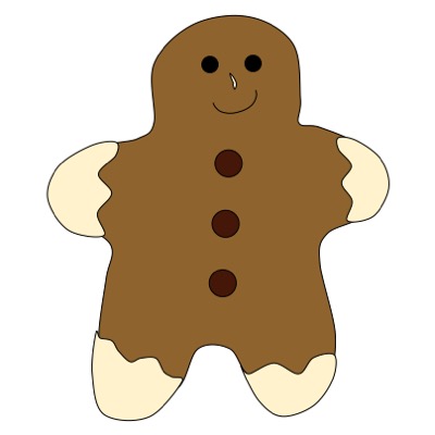 unbaked gingerbread man