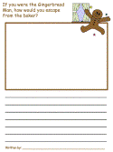 The Gingerbread Man Draw and Write Activities