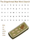 The Gingerbread Man Word Search Activities