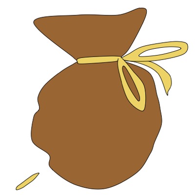 jute sack and wheat seed