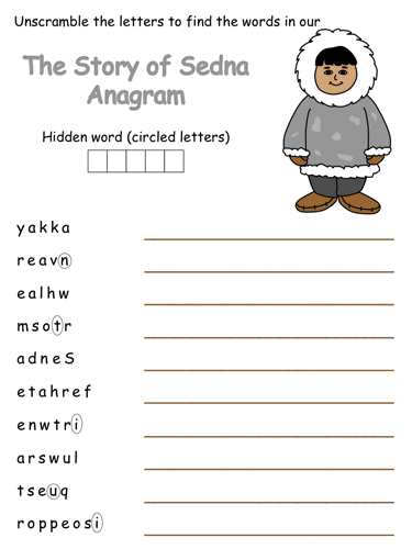 Sedna Anagram Puzzle