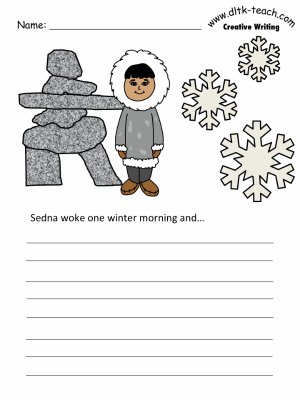 The Story of Sedna Writing Prompt Worksheet