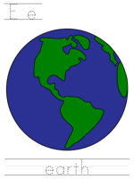 Printable print practice worksheet - Ee earth