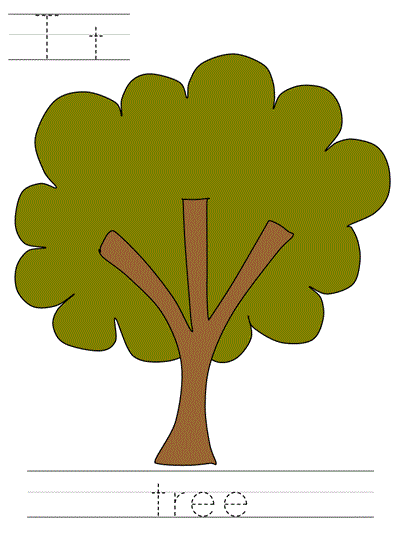 Learn to print worksheet - Tt tree